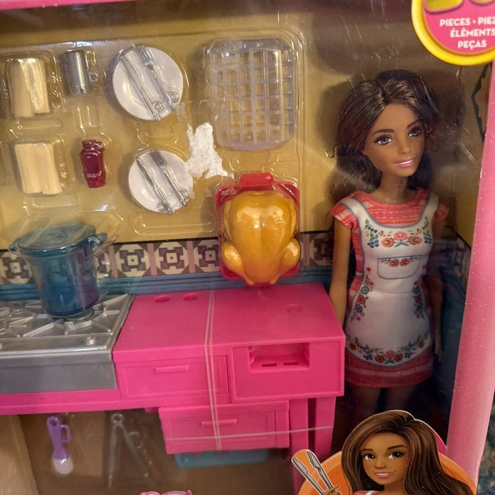 Brand New Barbie and Teresa Recipe for Friendship Doll Cook Create Kitchen 20 Pc